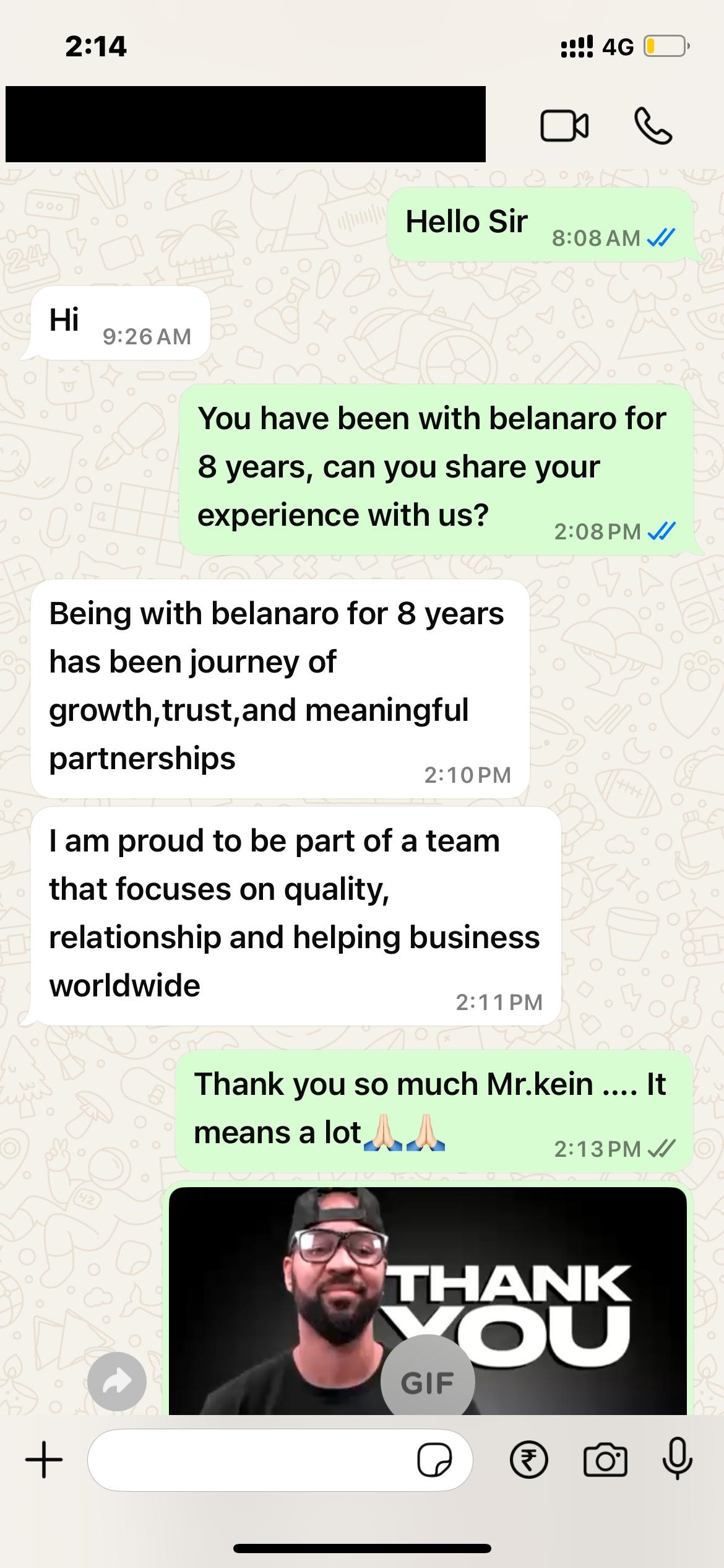 Client testimonial screenshot 5
